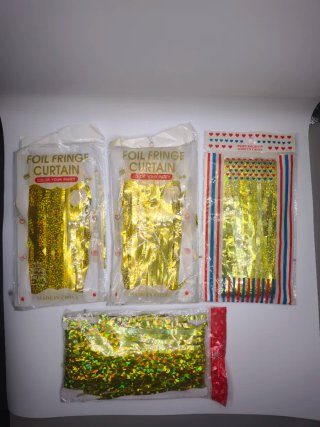 Set de  Cortinas de Flecos para Fiesta
