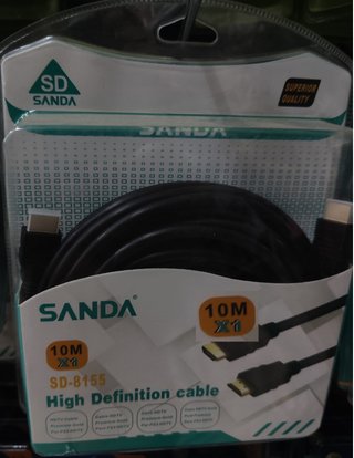 Cable HDMI SANDA 10M Alta Definición