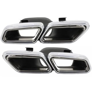 Salidas dobles de escape Mercedes tipo C63 S63 AMG