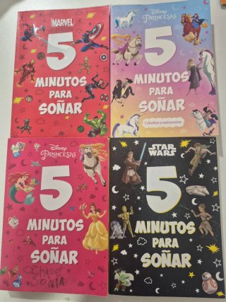 Libros 5 minutos para soñar. 4 titulos
