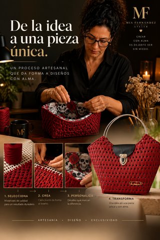Taller de bolsos de malla canvas