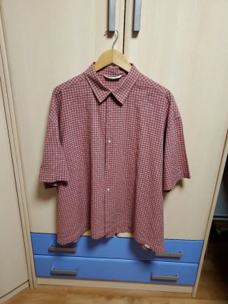 Camisa de manga corta a cuadros