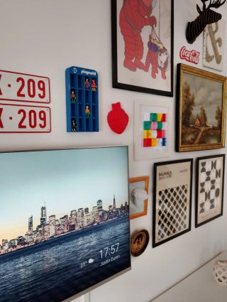 Coração Decorativo de Parede Vermelho