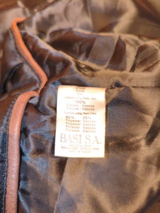 Lacoste Cazadora Piel Ovino Brown Leather Parka