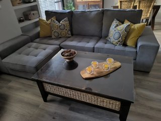 Sofá Chaise Longue Banak Gris