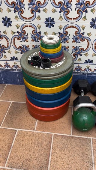 Set de Discos y Pesas de Gimnasio