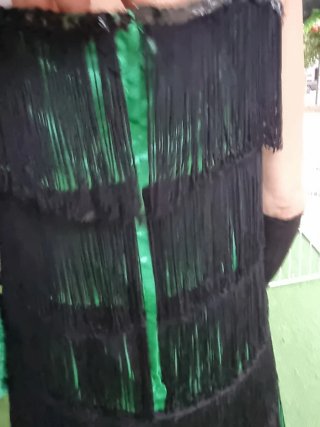 Disfraz Charlestón Verde y Negro