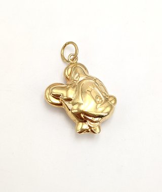 Colgante Minnie de oro de 18k, 1.4 g.