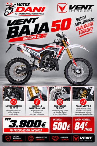 VENT BAJA 50 Enduro 2T Moto Off Road