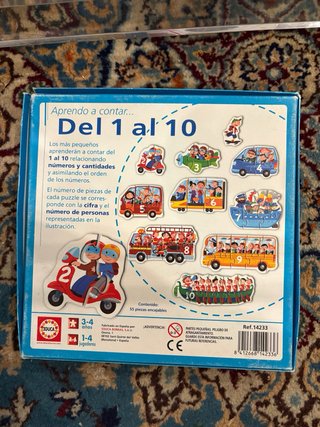 Puzzle Educa Aprender a Contar 1-10