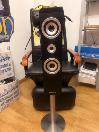 Altavoz Avenzo Negro y Plateado