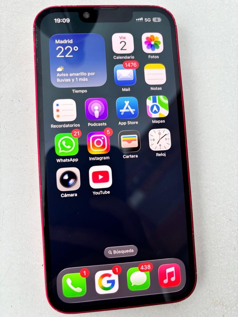 iPhone 14 Rojo (Camaras con defecto)