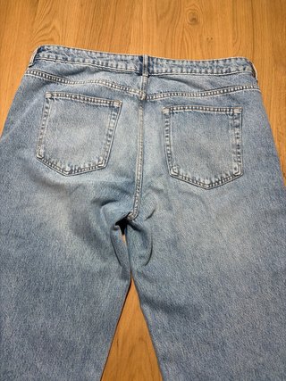 Pantalón vaquero ancho mujer