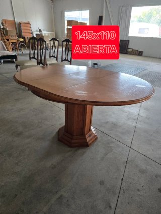 MESA REDONDA EXTENSIBLE Y SILLAS ☎️683469031☎️