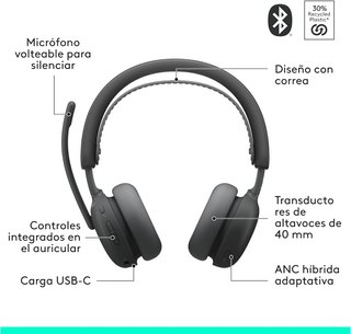 Auriculares Logitech Zone Wireless 2 ES