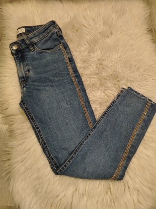 Pantalón Vaquero mango Azul Talla S