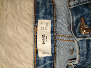 Pantalón Vaquero mango Azul Talla S