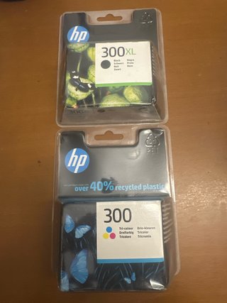 Tinta HP 300XL Negra y 300 Tricolor