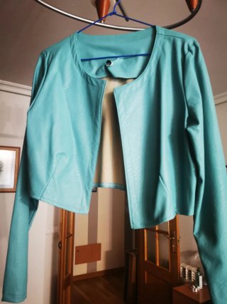 Chaqueta torera Turquesa
