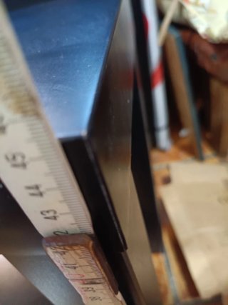 Mesa auxiliar IKEA negra madera