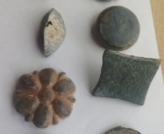 Lote de botones antiguos