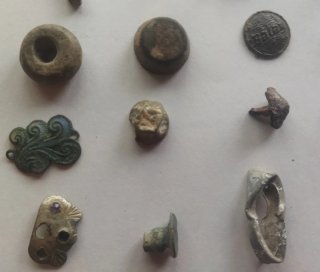 Lote de botones antiguos