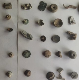 Lote de botones antiguos
