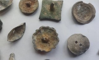 Lote de botones antiguos