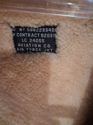 Chaqueta aviador piel forrada