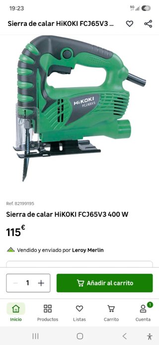 HIKOKI CALADORA FCJ 65V3 (2025) NUEVA A ESTRENAR
