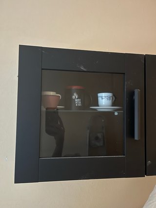 Muebles BESTA IKEA negro vitrina x3