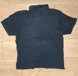 Polo Reebok retro negro color block talla S