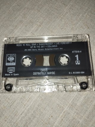 Casete Oasis - Definitely Maybe