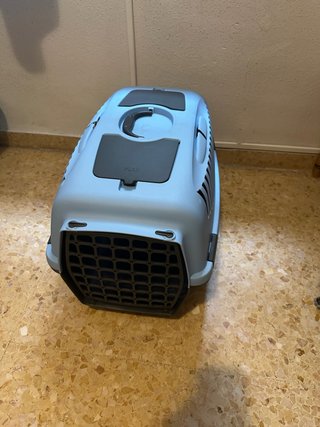 Transportín Perros y Gatos Azul/Gris