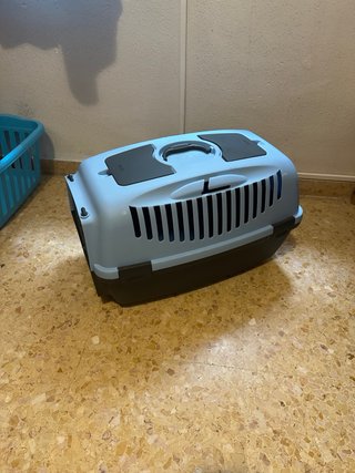 Transportín Perros y Gatos Azul/Gris