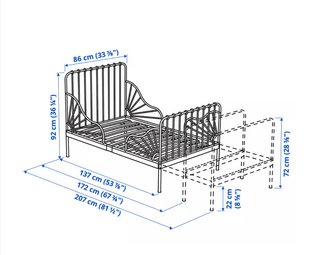 Cama infantil IKEA MINNEN amarilla+colchon