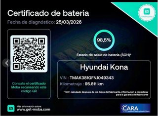 Hyundai Kona 150 kw tecno 2v 204 cv
