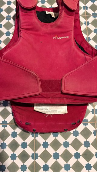Casco y Chaleco Hípica Rojo