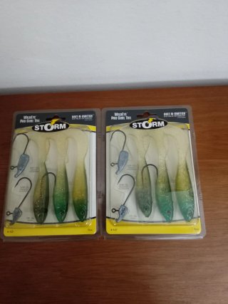 2 Packs Peces Vinilo Storm WildEye Pro Curl Tail