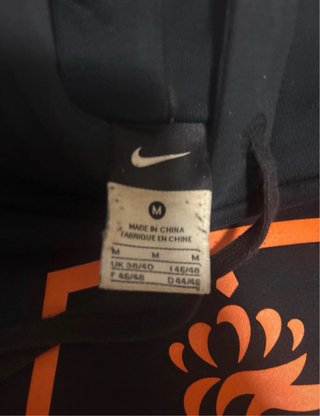 Sudadera Nike KNVB Naranja Negra