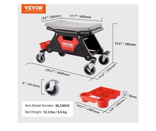 Taburete de Taller Móvil VEVOR