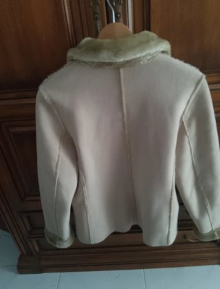 Chaqueta de Antelina Beige vintage original