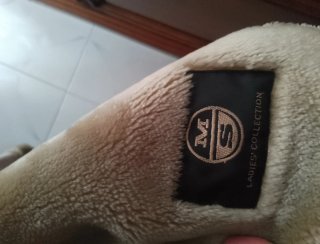 Chaqueta de Antelina Beige vintage original
