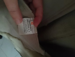 Chaqueta de Antelina Beige vintage original