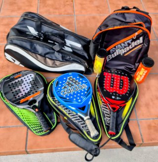 Pack de Padel: 3 Palas, 2 Bolsas y Botes