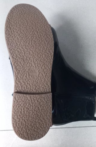 Botas Chelsea Charol Negras Talla 38