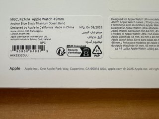 Apple Watch ULTRA 49mm. Anchor Blue Ocean Band
