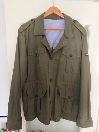 Cazadora Pedro del Hierro verde bolsillos