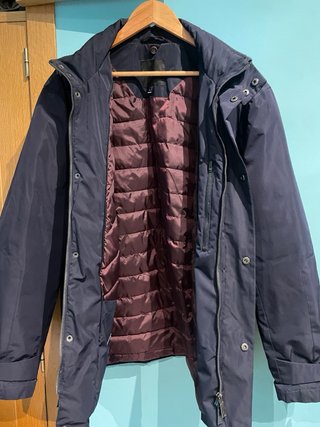 Abrigo Cortefiel Azul Marino Talla XXL.