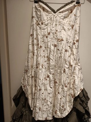 Vestido largo de Fiesta con Corpiño Talla 38